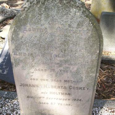 COSKEY Andreas Toll -1899 - Johanna Huberta HOLTMAN -1934