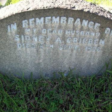 CRIBBEN Sidney A. -1936