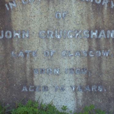 CRUICKSHANK  John 1860-