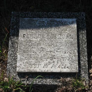 CARGAN Robenia nee RICHTER 1923-1978