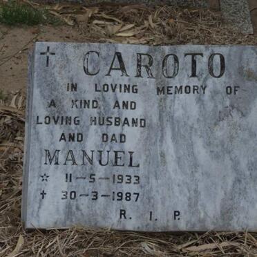 CAROTO Manuel 1933-1987