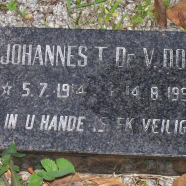 DOM Johannes T., de V. 1914-1995