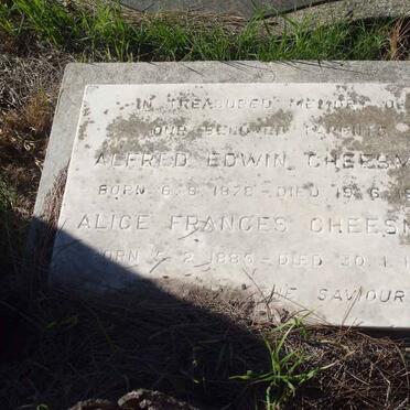 CHEESMAN Alfred Edwin 1878-1957 &amp; Alice Frances 1885-1971