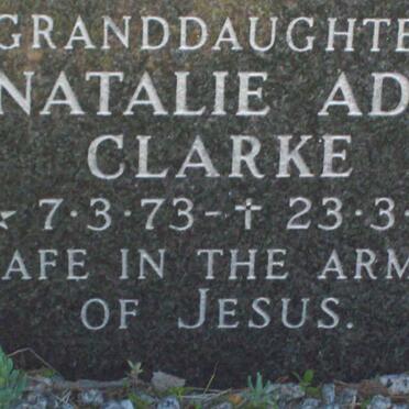 CLARKE Natalie Ada 1973-1981