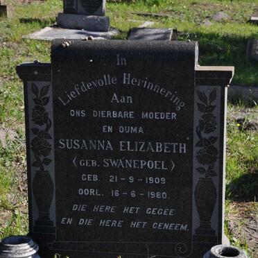 COMBRINCK Susanna Elizabeth nee SWANEPOEL 1909-1980