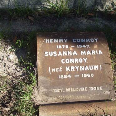 CONROY Henry 1879-1947 &amp; Susanna Maria KRYNAUW 1884-1960