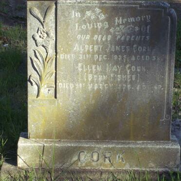 CORK Albert James  -1935  &amp; Ellen May FISHER  -1936 