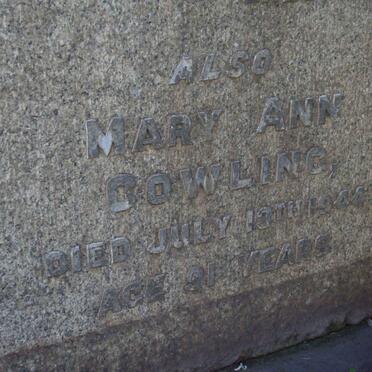 COWLING Mary Ann  -1944 