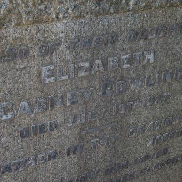 COWLING Elizabeth Gadney  -1927