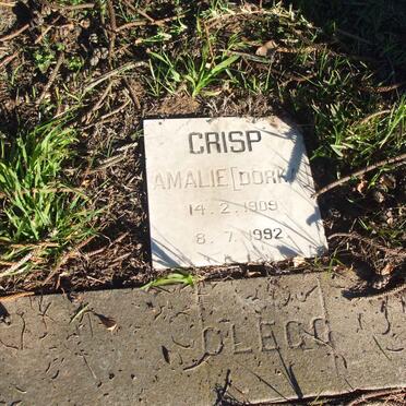 CRISP Amalie nee DORKA 1909-1992 :: CLEGG