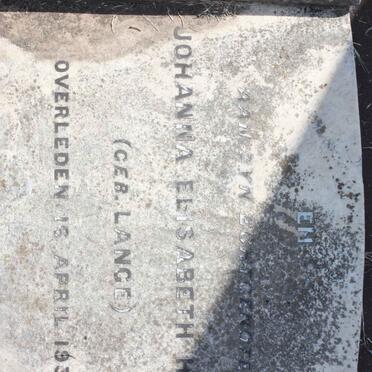 HELM Johanna Elisabeth nee LANGE -1936