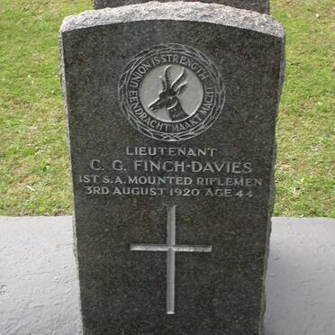 DAVIES C.G., Finch -1920