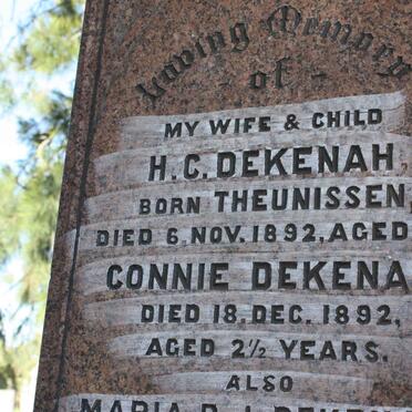 DEKENAH :: PENTZ :: THEUNISSEN :: DREYER :: ERASMUS :: PENTELOW :: REELER :: WILSON