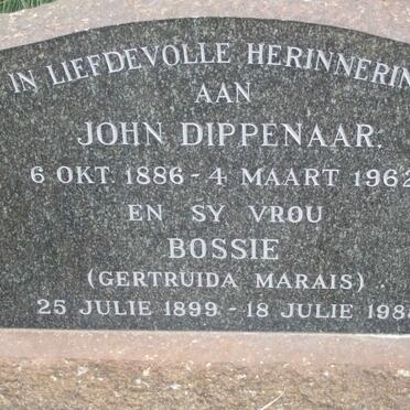 DIPPENAAR John 1886-1962 &amp; Gertruida MARAIS 1899-1988