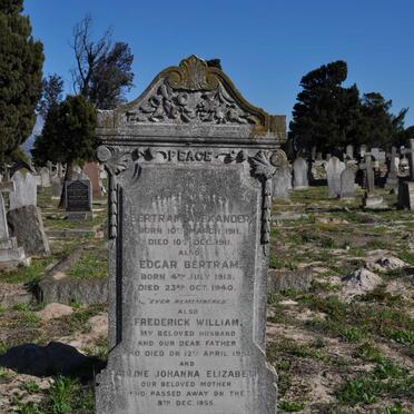 D'OLIVEIRA Bertram Alexander 1911-1911 :: D'OLIVEIRA Edgar Bertram 1915-1940