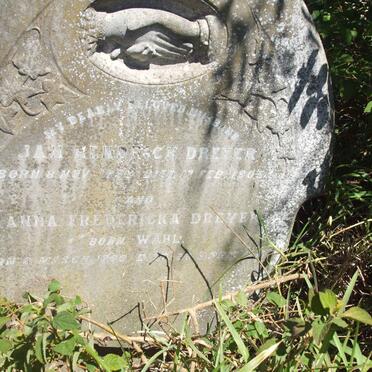 DREYER Jan Hendrick 1858-1903 &amp; Anna Fredericka WAHL  1860-1945