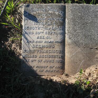 DRIEL Isabella Dorothy, van -1917 :: DRIEL Desmond John Franciscus, van -1935