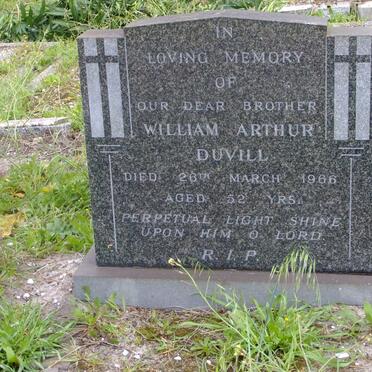 DUVILL William Arthur -1966