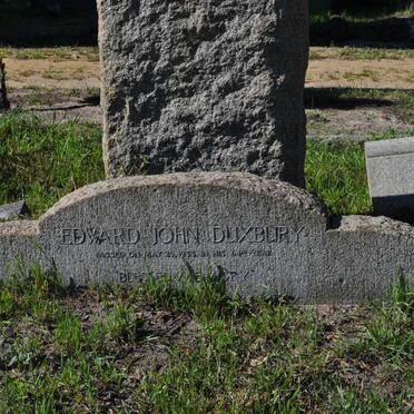 DUXBURY Edward John -1933