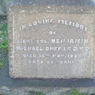 DUFF Benjamin Michael -1926