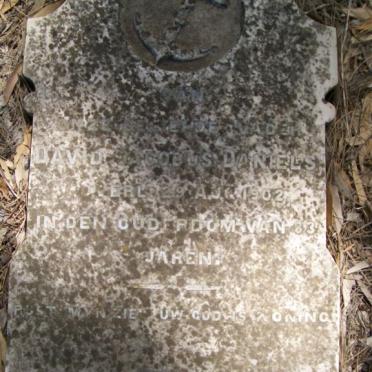 DANIELS David Jacobus -1902