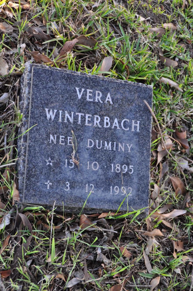 WINTERBACH Vera nee DUMINY 1895-1992