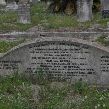 DOLS nee KIELDER 1825-1903 :: VON OPPELL Hilda 1922-1922 :: VON OPPELL Max 1923-1923