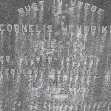 DRIESSEN Cornelis Hendrikus 1843-1914
