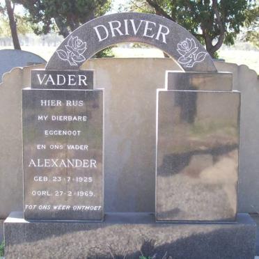 DRIVER Alexander 1925-1969