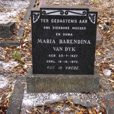 DYK Maria Barendina, van 1927-1973