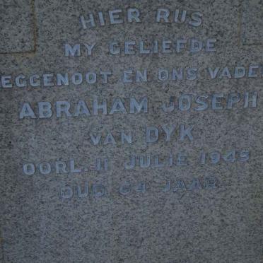 DYK Abraham Joseph, van -1949