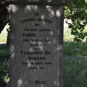 ECKARD Florence May -1943 :: ECKARD George -1922