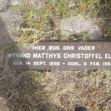 ELLIS Wynand Matthys Christoffel 1896-1956