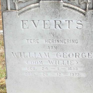 EVERTS William George 1898-1975