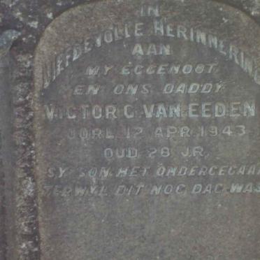 EEDEN Victor C., van -1943