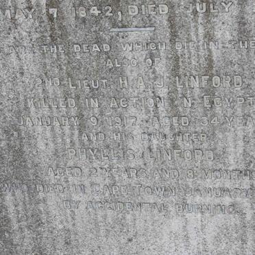 LINFORD H.A.J. -1917 :: LINFORD Phyllis -1917