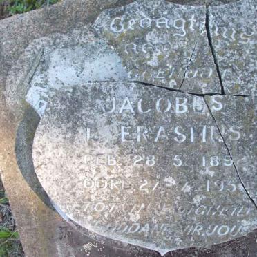 ERASMUS Jacobus L 1852-1954
