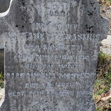 ERASMUS Elizabeth nee MOSTERT -1910 :: MOSTERT Margaretha -1916