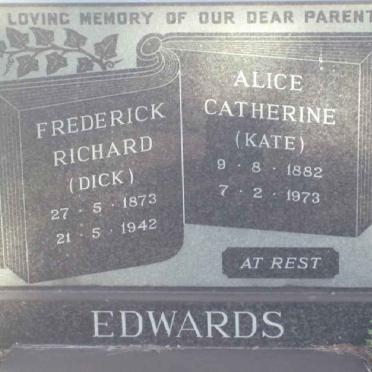 EDWARDS Frederick Richard 1873-1942 &amp; Alice Catherine 1882-1973