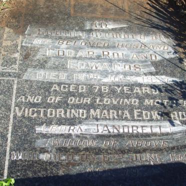 EDWARDS Edgar Roland -1957 &amp; Victorind Maria JANDRELL -1959 
