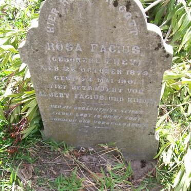 FACIUS Rosa nee KREV 1879-1901