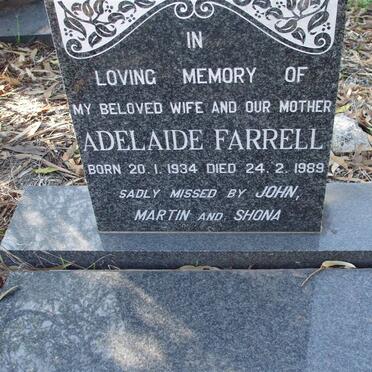 FARRELL Adelaide 1934-1989
