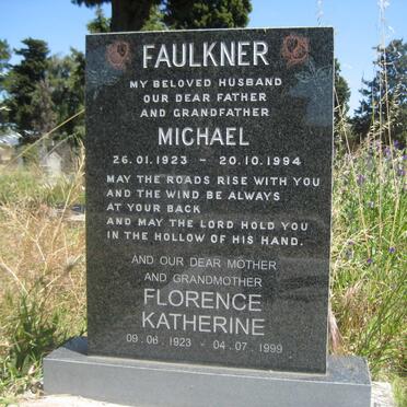 FAULKNER Michael 1923-1994 &amp; Florence Katherine 1923-1999