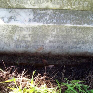 FADDEL George Joseph Gatten 1880-1944 &amp; Annie Petronella Hermina 1882-1938