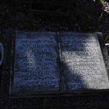FESTER Nicholas Servaas 1902-1975 &amp; Maria Christina KARSTEN 1897-1973 :: FESTER Victor  :: DANIELS Terrence