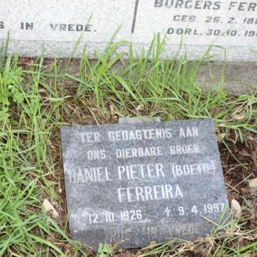 FERREIRA Daniel Pieter 1926-1997