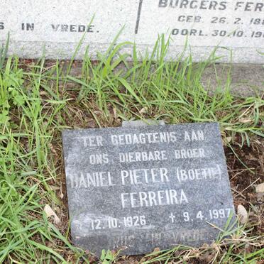 FERREIRA Daniel Pieter 1926-1997