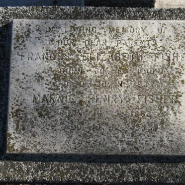 FISHER Marnie Henry 1888-1963 &amp; Frances Elizabeth 1890-1932