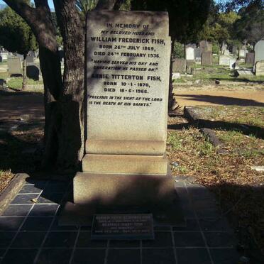 FISH William Frederick 1869-1936 &amp; Annie Titterton 1870-1966