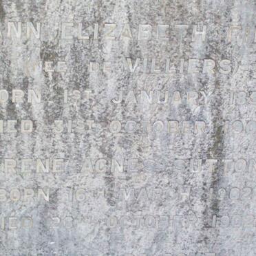 SUTTON Irene Agnes  1902-1902